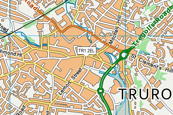 TR1 2EL map - OS VectorMap District (Ordnance Survey) TR1 2EL map - OS VectorMap District (Ordnance Survey)