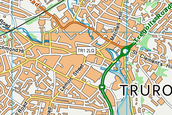 TR1 2LQ map - OS VectorMap District (Ordnance Survey) TR1 2LQ map - OS VectorMap District (Ordnance Survey)