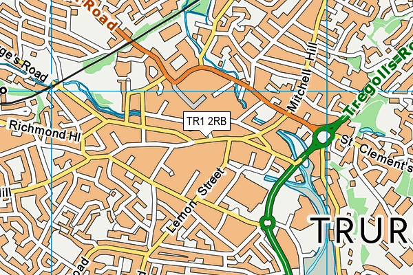 TR1 2RB map - OS VectorMap District (Ordnance Survey) TR1 2RB map - OS VectorMap District (Ordnance Survey)