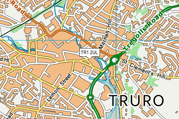 TR1 2UL map - OS VectorMap District (Ordnance Survey) TR1 2UL map - OS VectorMap District (Ordnance Survey)