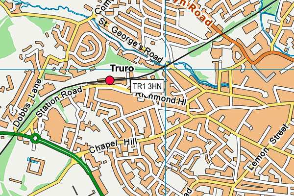 TR1 3HN map - OS VectorMap District (Ordnance Survey) TR1 3HN map - OS VectorMap District (Ordnance Survey)