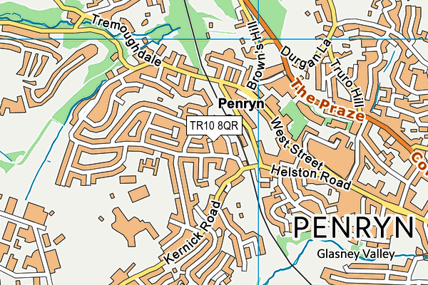 TR10 8QR map - OS VectorMap District (Ordnance Survey) TR10 8QR map - OS VectorMap District (Ordnance Survey)