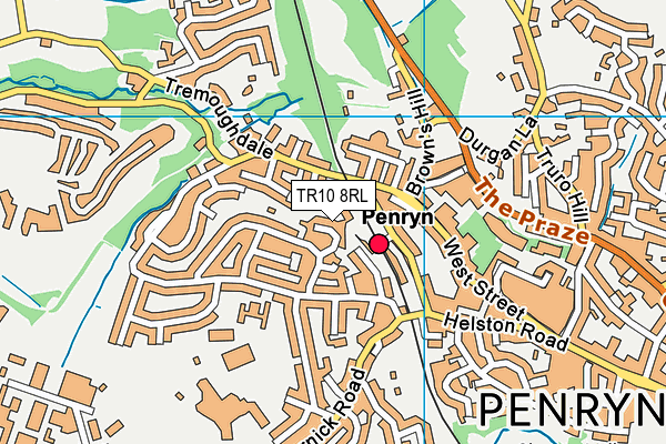 TR10 8RL map - OS VectorMap District (Ordnance Survey)