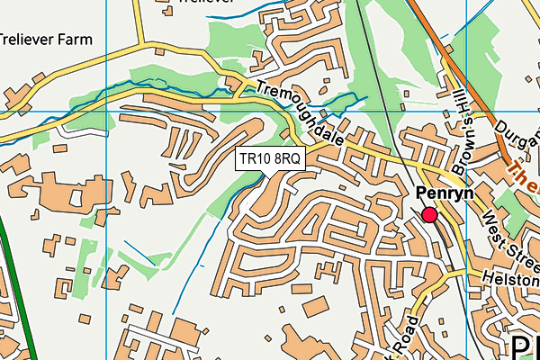 TR10 8RQ map - OS VectorMap District (Ordnance Survey) TR10 8RQ map - OS VectorMap District (Ordnance Survey)
