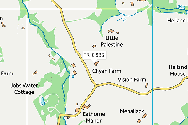 TR10 9BS map - OS VectorMap District (Ordnance Survey) TR10 9BS map - OS VectorMap District (Ordnance Survey)
