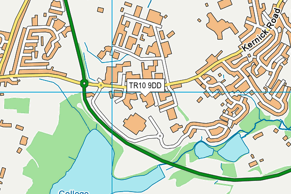 TR10 9DD map - OS VectorMap District (Ordnance Survey) TR10 9DD map - OS VectorMap District (Ordnance Survey)