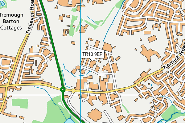 TR10 9EP map - OS VectorMap District (Ordnance Survey) TR10 9EP map - OS VectorMap District (Ordnance Survey)