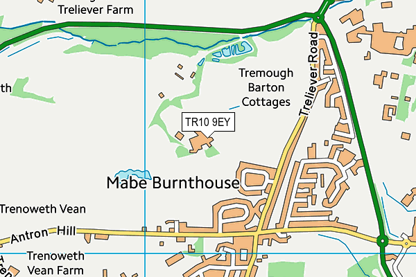 TR10 9EY map - OS VectorMap District (Ordnance Survey) TR10 9EY map - OS VectorMap District (Ordnance Survey)