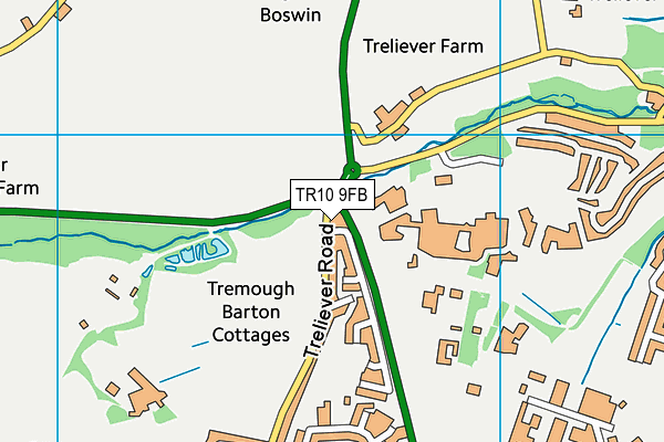 TR10 9FB map - OS VectorMap District (Ordnance Survey) TR10 9FB map - OS VectorMap District (Ordnance Survey)
