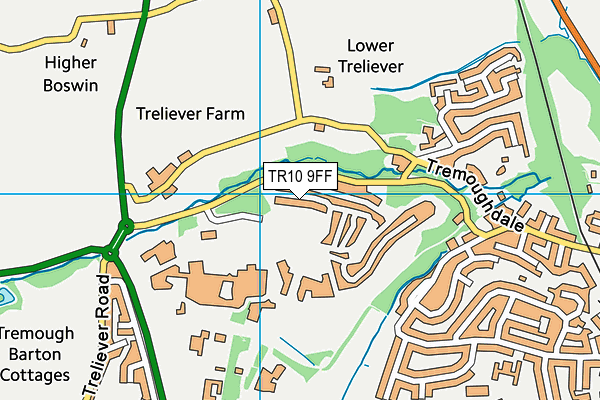 TR10 9FF map - OS VectorMap District (Ordnance Survey) TR10 9FF map - OS VectorMap District (Ordnance Survey)