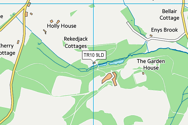 TR10 9LD map - OS VectorMap District (Ordnance Survey) TR10 9LD map - OS VectorMap District (Ordnance Survey)