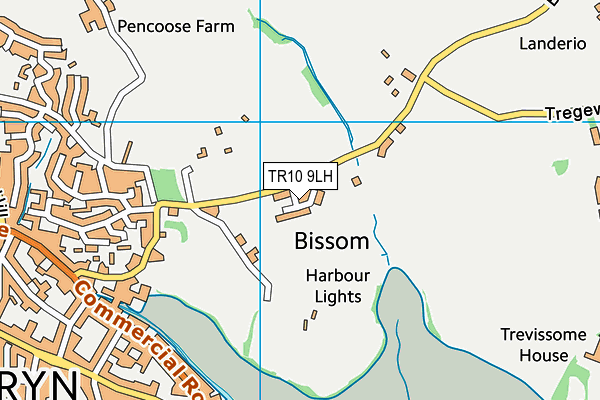 TR10 9LH map - OS VectorMap District (Ordnance Survey) TR10 9LH map - OS VectorMap District (Ordnance Survey)