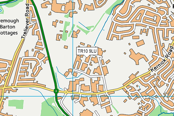 TR10 9LU map - OS VectorMap District (Ordnance Survey) TR10 9LU map - OS VectorMap District (Ordnance Survey)