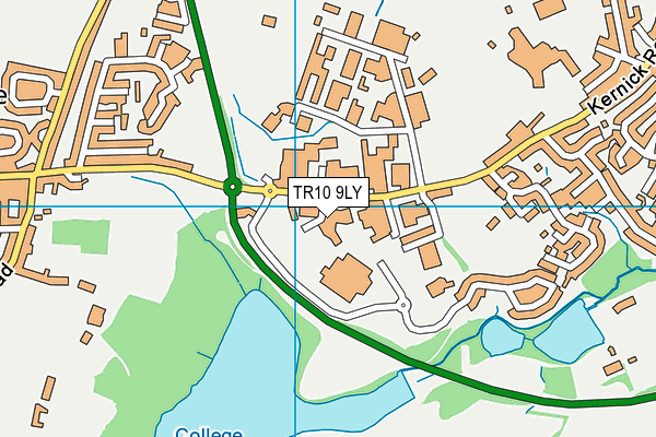 TR10 9LY map - OS VectorMap District (Ordnance Survey) TR10 9LY map - OS VectorMap District (Ordnance Survey)