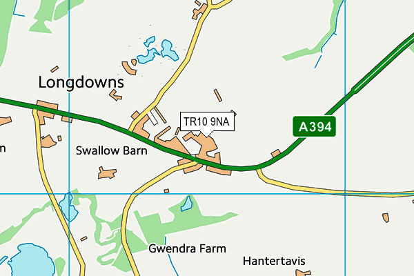 TR10 9NA map - OS VectorMap District (Ordnance Survey) TR10 9NA map - OS VectorMap District (Ordnance Survey)
