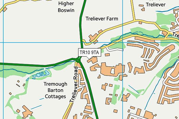 TR10 9TA map - OS VectorMap District (Ordnance Survey) TR10 9TA map - OS VectorMap District (Ordnance Survey)