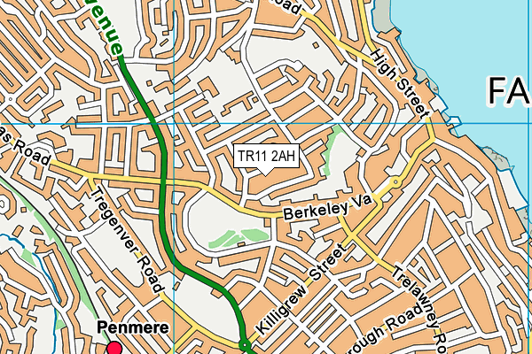 TR11 2AH map - OS VectorMap District (Ordnance Survey) TR11 2AH map - OS VectorMap District (Ordnance Survey)