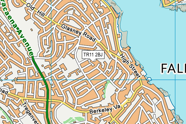 TR11 2BJ map - OS VectorMap District (Ordnance Survey) TR11 2BJ map - OS VectorMap District (Ordnance Survey)