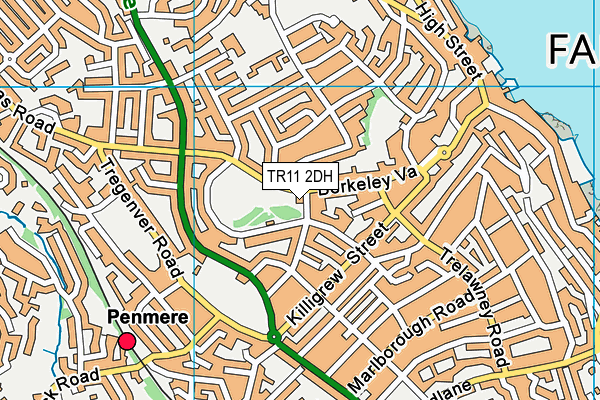 TR11 2DH map - OS VectorMap District (Ordnance Survey) TR11 2DH map - OS VectorMap District (Ordnance Survey)