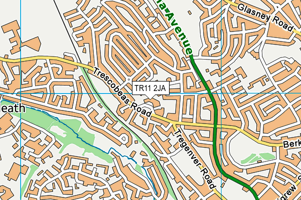 TR11 2JA map - OS VectorMap District (Ordnance Survey) TR11 2JA map - OS VectorMap District (Ordnance Survey)