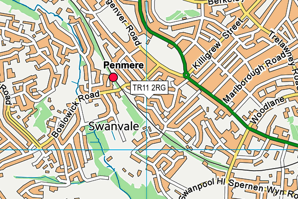 TR11 2RG map - OS VectorMap District (Ordnance Survey) TR11 2RG map - OS VectorMap District (Ordnance Survey)
