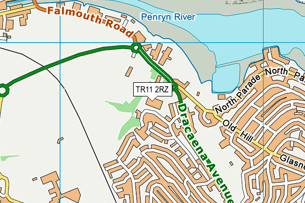 TR11 2RZ map - OS VectorMap District (Ordnance Survey) TR11 2RZ map - OS VectorMap District (Ordnance Survey)
