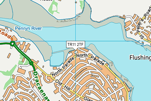 TR11 2TF map - OS VectorMap District (Ordnance Survey) TR11 2TF map - OS VectorMap District (Ordnance Survey)