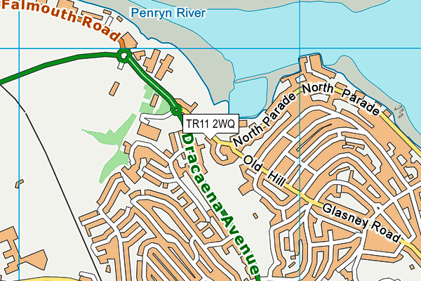 TR11 2WQ map - OS VectorMap District (Ordnance Survey) TR11 2WQ map - OS VectorMap District (Ordnance Survey)