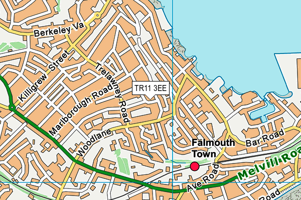 TR11 3EE map - OS VectorMap District (Ordnance Survey) TR11 3EE map - OS VectorMap District (Ordnance Survey)