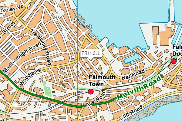 TR11 3JL map - OS VectorMap District (Ordnance Survey) TR11 3JL map - OS VectorMap District (Ordnance Survey)