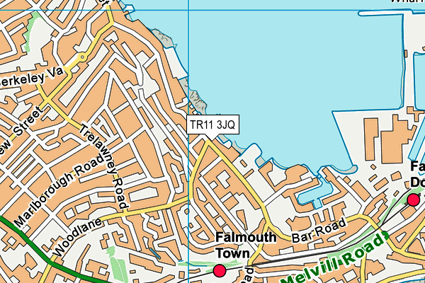 TR11 3JQ map - OS VectorMap District (Ordnance Survey) TR11 3JQ map - OS VectorMap District (Ordnance Survey)