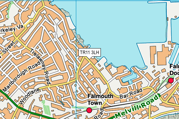 TR11 3LH map - OS VectorMap District (Ordnance Survey) TR11 3LH map - OS VectorMap District (Ordnance Survey)
