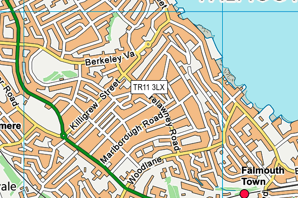 TR11 3LX map - OS VectorMap District (Ordnance Survey)