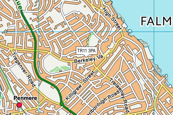 TR11 3PA map - OS VectorMap District (Ordnance Survey) TR11 3PA map - OS VectorMap District (Ordnance Survey)