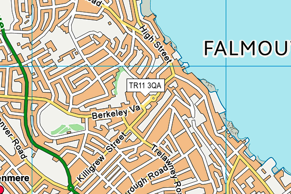 TR11 3QA map - OS VectorMap District (Ordnance Survey) TR11 3QA map - OS VectorMap District (Ordnance Survey)