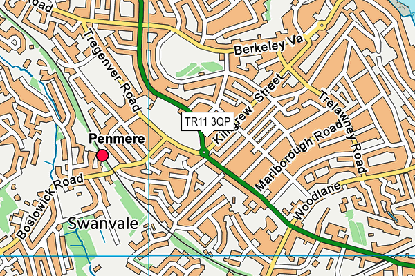 TR11 3QP map - OS VectorMap District (Ordnance Survey)
