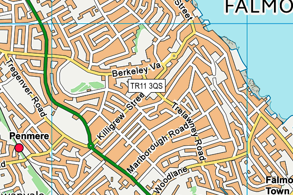 TR11 3QS map - OS VectorMap District (Ordnance Survey) TR11 3QS map - OS VectorMap District (Ordnance Survey)