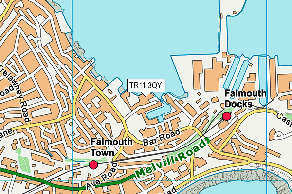 TR11 3QY map - OS VectorMap District (Ordnance Survey) TR11 3QY map - OS VectorMap District (Ordnance Survey)