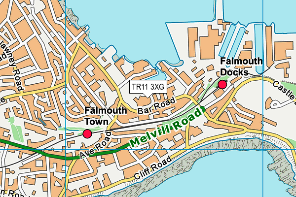 TR11 3XG map - OS VectorMap District (Ordnance Survey) TR11 3XG map - OS VectorMap District (Ordnance Survey)