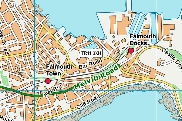 TR11 3XH map - OS VectorMap District (Ordnance Survey) TR11 3XH map - OS VectorMap District (Ordnance Survey)