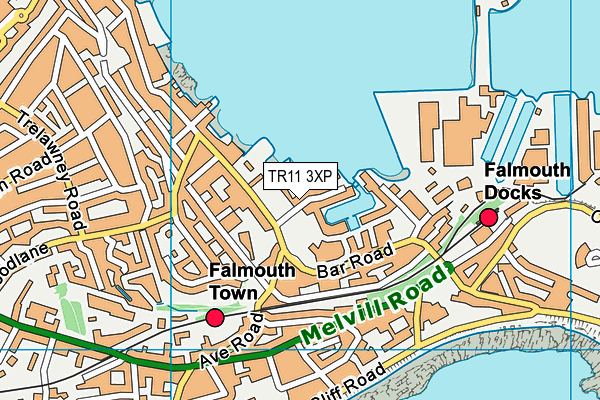 TR11 3XP map - OS VectorMap District (Ordnance Survey) TR11 3XP map - OS VectorMap District (Ordnance Survey)