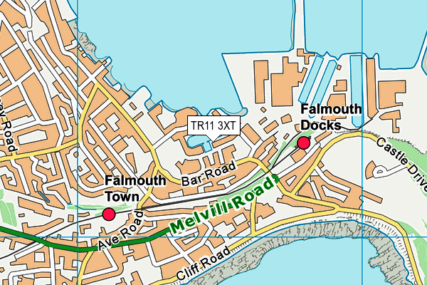 TR11 3XT map - OS VectorMap District (Ordnance Survey) TR11 3XT map - OS VectorMap District (Ordnance Survey)