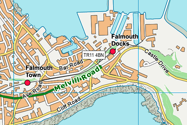 TR11 4BN map - OS VectorMap District (Ordnance Survey) TR11 4BN map - OS VectorMap District (Ordnance Survey)