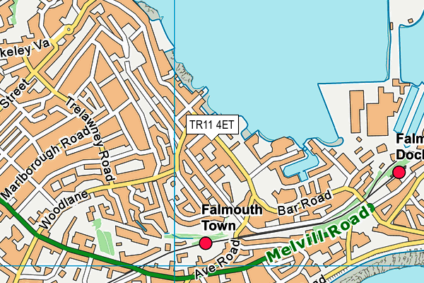 TR11 4ET map - OS VectorMap District (Ordnance Survey) TR11 4ET map - OS VectorMap District (Ordnance Survey)