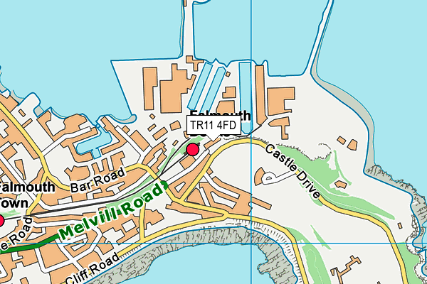 TR11 4FD map - OS VectorMap District (Ordnance Survey) TR11 4FD map - OS VectorMap District (Ordnance Survey)