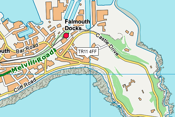 TR11 4FF map - OS VectorMap District (Ordnance Survey) TR11 4FF map - OS VectorMap District (Ordnance Survey)