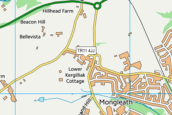 TR11 4JJ map - OS VectorMap District (Ordnance Survey)