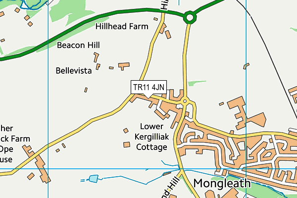 TR11 4JN map - OS VectorMap District (Ordnance Survey)