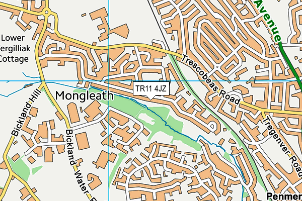 TR11 4JZ map - OS VectorMap District (Ordnance Survey) TR11 4JZ map - OS VectorMap District (Ordnance Survey)