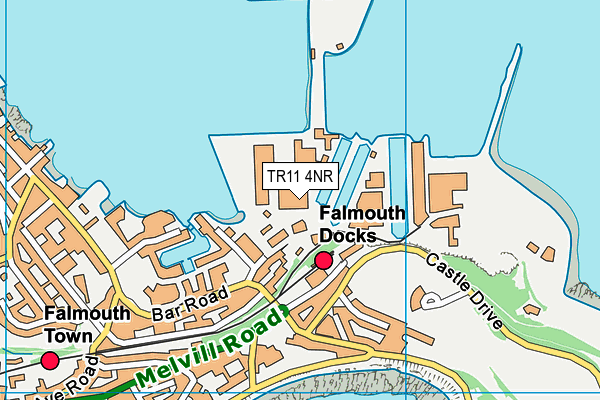 TR11 4NR map - OS VectorMap District (Ordnance Survey)